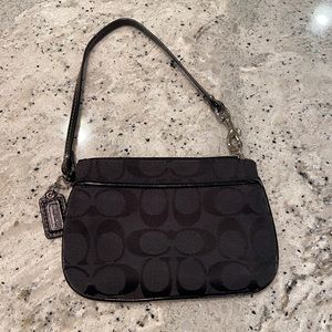 Coach Black Wristlet